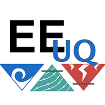 Logo for SimCenter's EE-UQ Application.